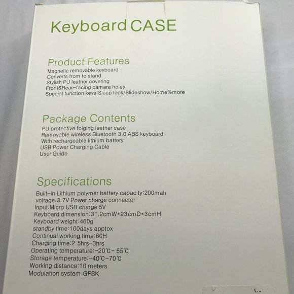 iPad Pro 12.9" Case w/ Magnetic Keyboard. Red. PU Leather (Polyurethane) NEW - Picture 13 of 14